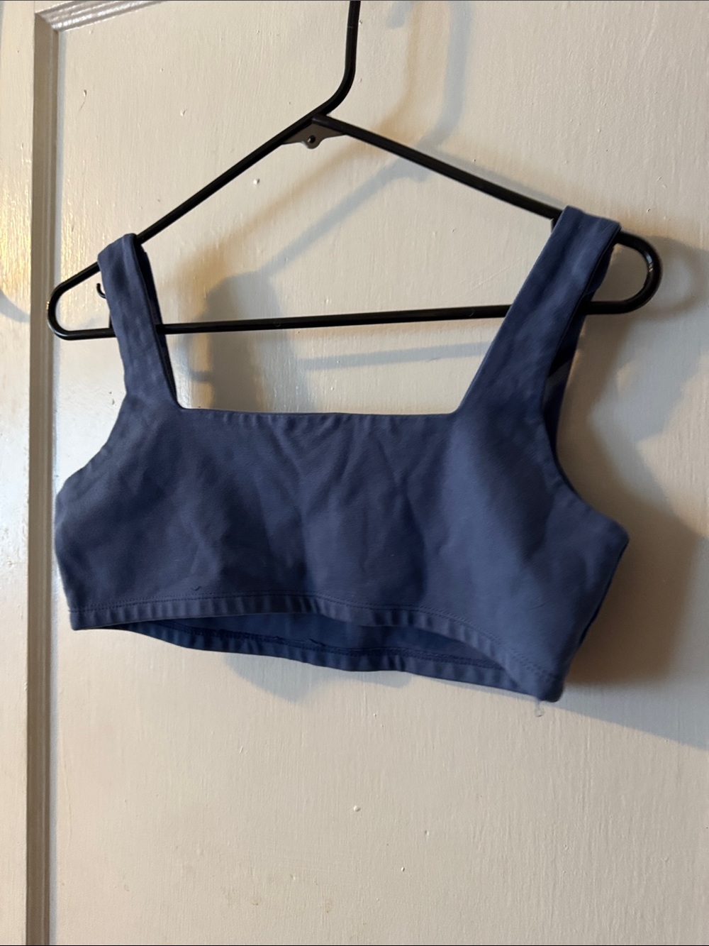 Matte Frame Blue Square-Neck Crop Tank medium - Picture 2 of 7